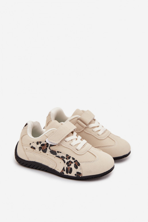 chaussures Baskets pour enfantsavec fermoir adhésifem beige et des écrits Perrin chaussures Baskets pour enfantsavec fermoir adhésifem beige et des écrits Perrin