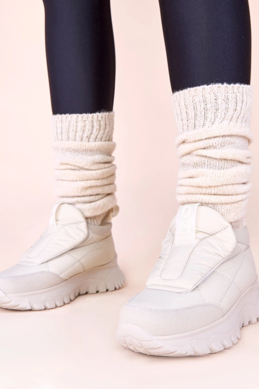 Bottes de neige grises pour femmes...