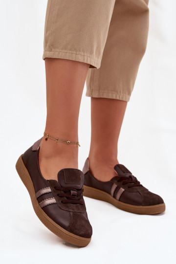 Bottes en cuir daim pour femmes, type barefoot, couleur chocolat Zazoo N1341 2