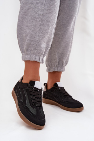 Chaussures modèle baskets Féminin couleur noire Hanelor 2