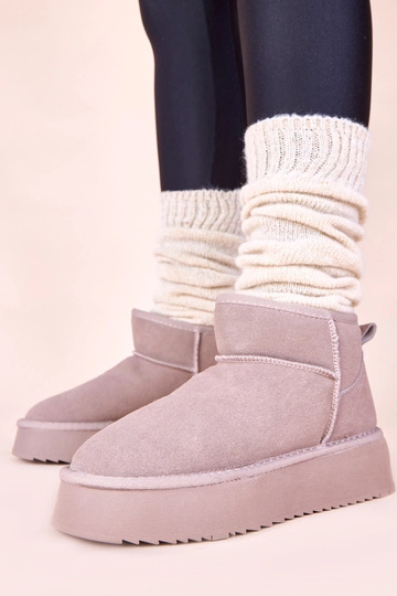 Bottes de neige grises en...