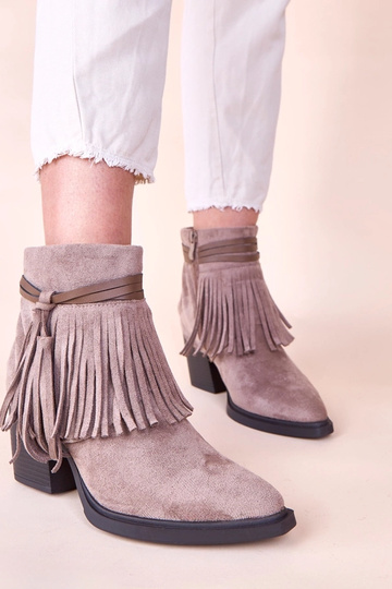 Bottines sable foncé sur... 2