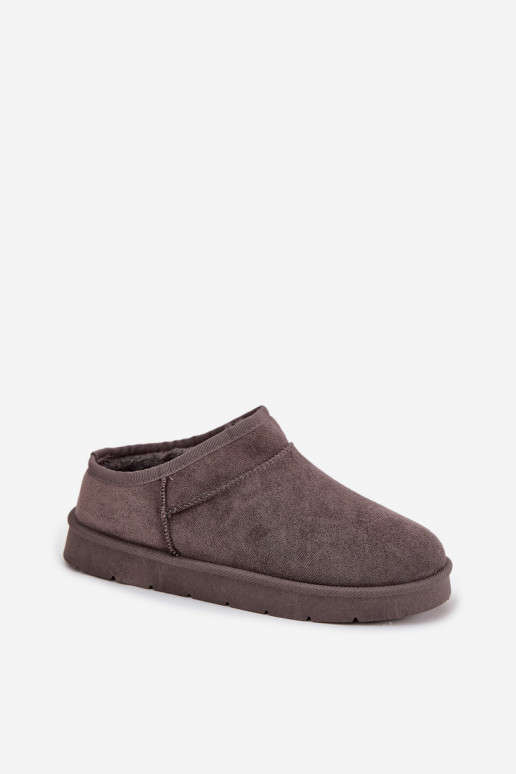 Bottes de neige Féminin réchauffer avec de la fourrure à l intérieur couleur grise Serenne