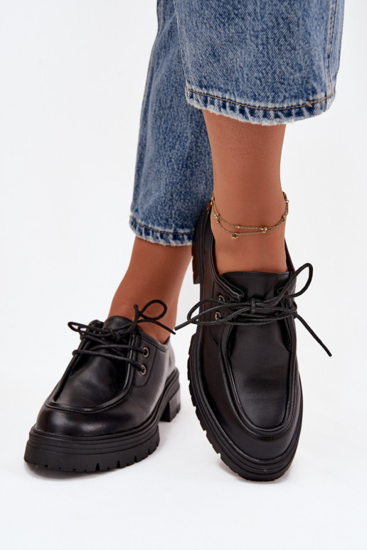 chaussures Féminin en cuir écologique couleur noire Adrelle