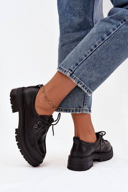 chaussures Féminin en cuir écologique couleur noire Adrelle