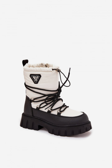 Bottes de neige pour enfants couleur blanche Adelisse