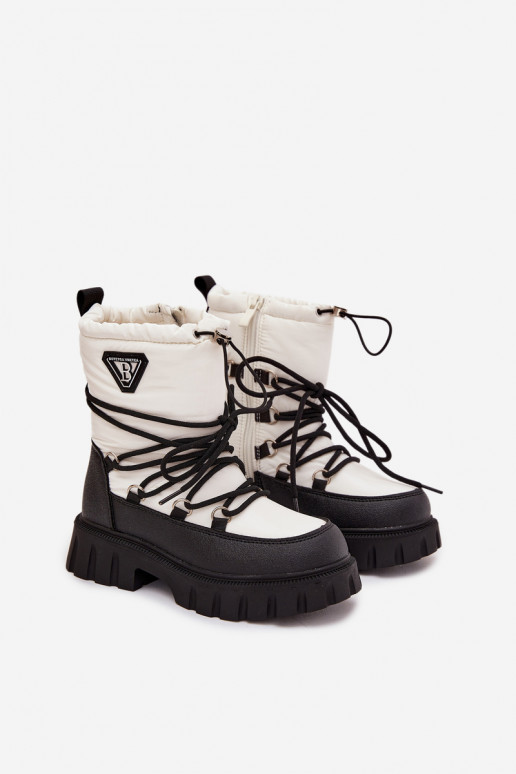 Bottes de neige pour enfants couleur blanche Adelisse