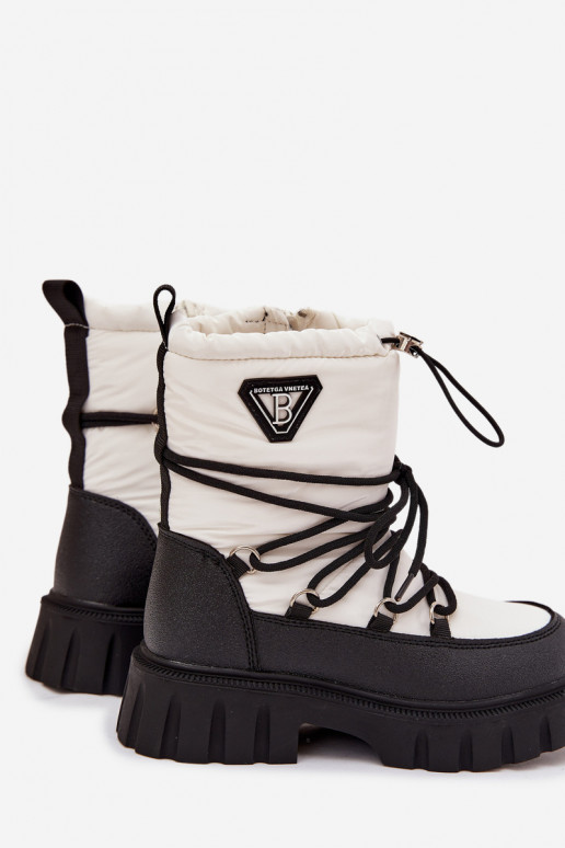 Bottes de neige pour enfants couleur blanche Adelisse