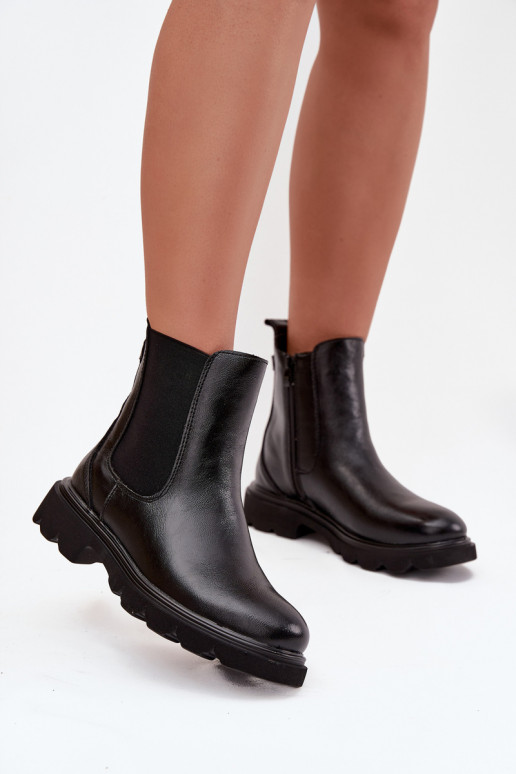 bottes élégantes Féminin réchauffer Au Château couleur noire Rivelia