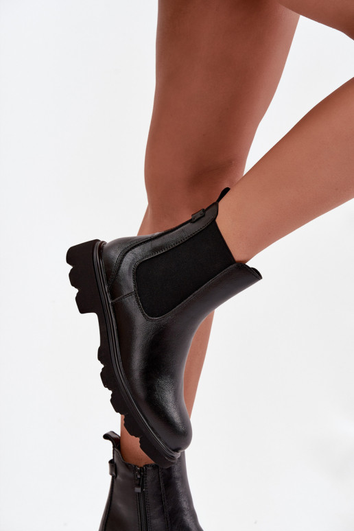 bottes élégantes Féminin réchauffer Au Château couleur noire Rivelia