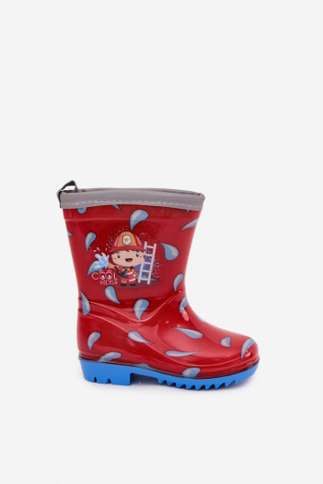 Puéril Bottes en caoutchouc Strażak couleur rouge Breezly 2