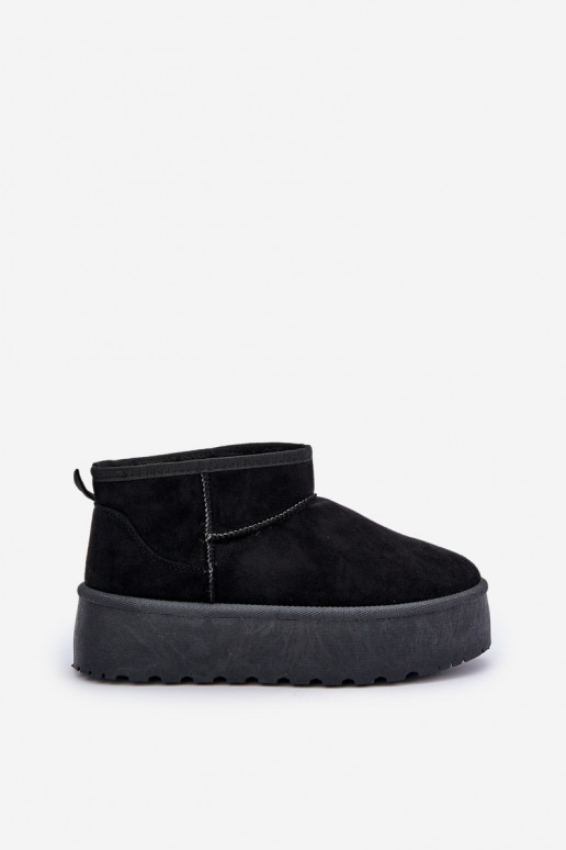 Féminin Bottes de neige avec une plateforme couleur noire Ninala