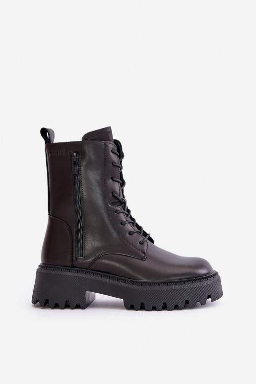 Peau réchauffer Bottines de travail Féminin Big Star OO274A387 couleur noire