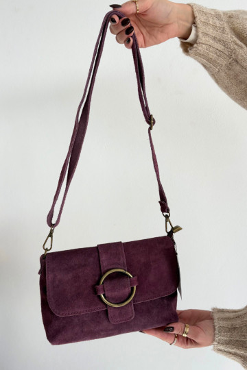 Skórzana en daimoÀa Un petit sac à main violet Jessel