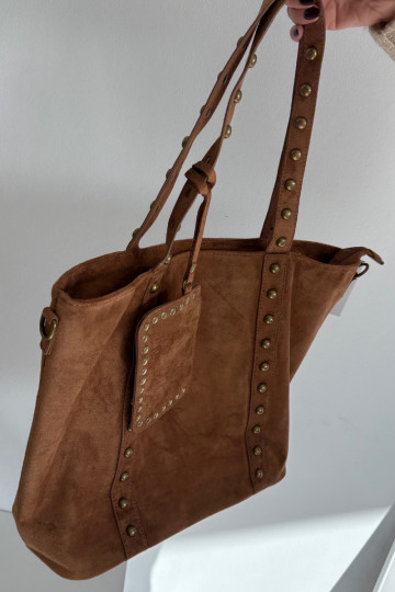 Sac à main femme Avec décoration marron Kynelle 2