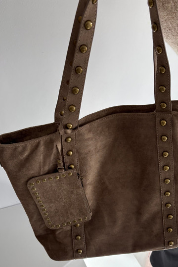 Sac à main féminin avec décoration couleur ivoire Kynelle