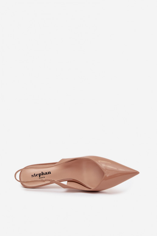 avec effet vernis Chaussures avec des talons fins beige Phelia