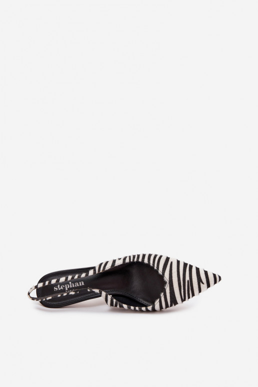 Chaussures avec des talons fins Zebra Phelia