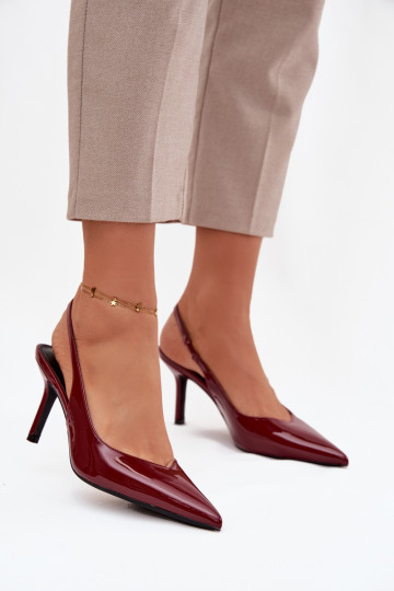 avec effet vernis Chaussures avec des talons fins Bourgogne Phelia 2