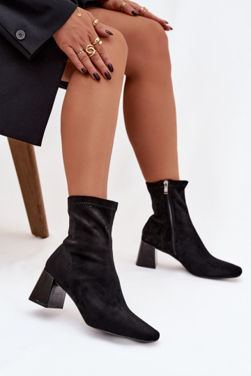 Bottines pour femmes en suède synthétique Olianne