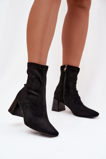 Bottines pour femmes en suède synthétique Olianne 2