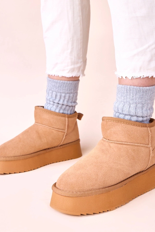 Bottes de neige en daim marron Armona