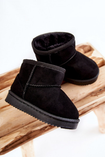 Bottes d'hiver chaudes pour enfants de couleur noire Gooby 2