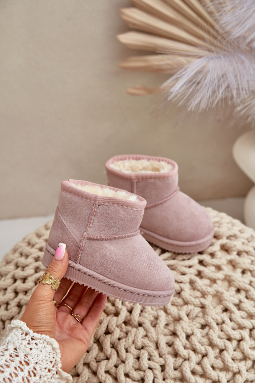 Bottes d'hiver chaudes pour enfants Gooby rose