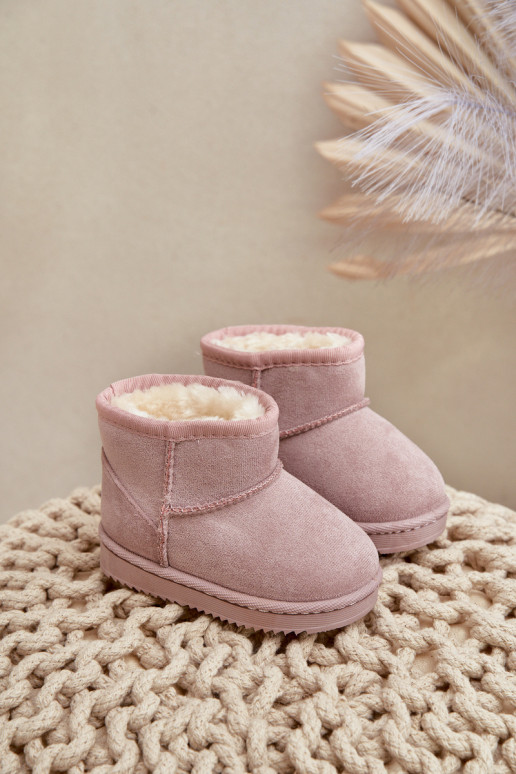 Bottes d'hiver chaudes pour enfants Gooby rose