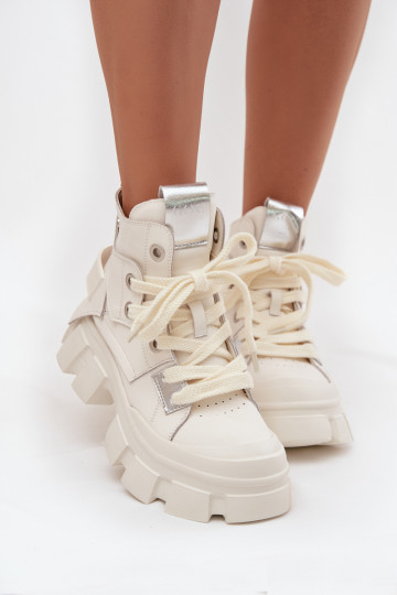 Peau réchauffer Style sportif Bottes GOE SS2N4055 couleur blanche 2