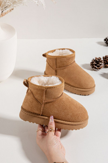 Bottes de neige Puéril Jeunesse réchauffer avec de la fourrure à l intérieur marron Mireya