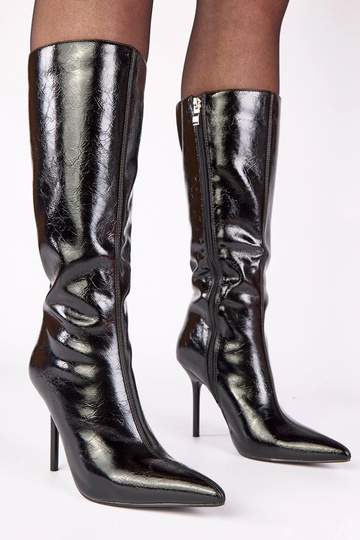 Bottines vernies noires à... 2