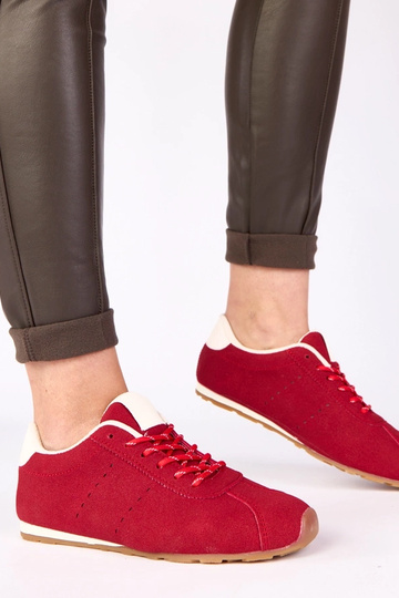 Baskets rouges avec accent blanc Birna 2