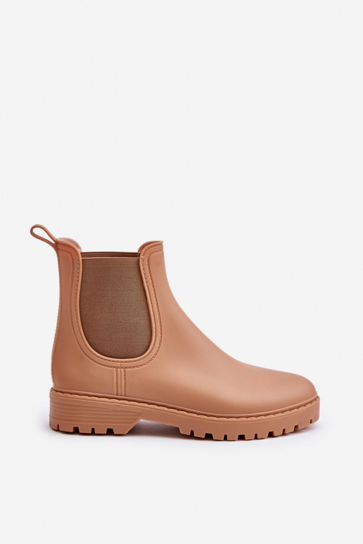 Bottes en caoutchouc FémininElastycznymi DANSstaÀkami marron Ciariel