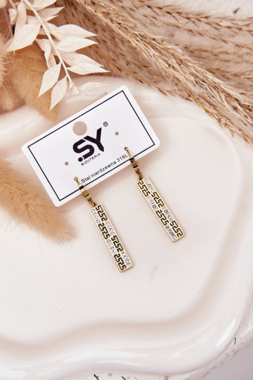 avec des détails élégantsi DANSiszące avec des yeux qui clignotent Stal Pozłacana