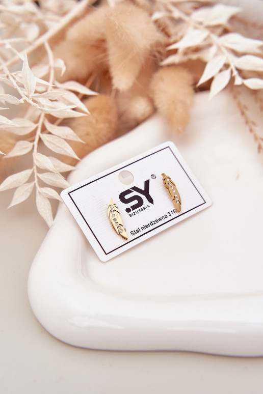 avec des détails élégantsi Listki avec des yeux qui clignotent Stal NierdzeÀna couleur dorée