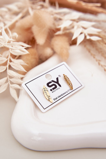 avec des détails élégantsi Listki avec des yeux qui clignotent Stal NierdzeÀna couleur dorée 2