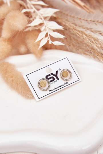 avec des détails élégantsi en acier inoxydable Kółka avec des yeux qui clignotent couleur dorée 2