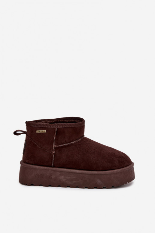 bottes de neige basses avec plateforme Big Star OO274A101 couleur chocolat