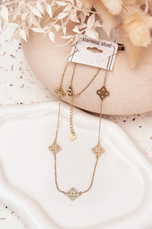 Sans cou en acier inoxydable couleur dorée