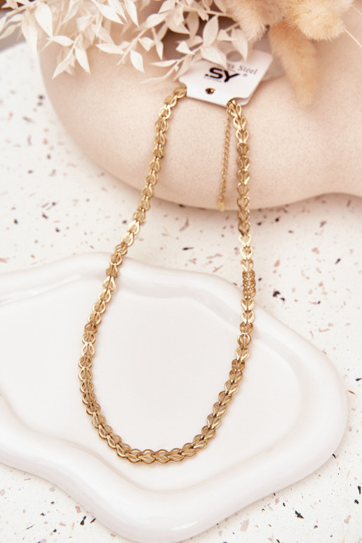 Sans cou Fabriqué en acier chirurgical couleur dorée