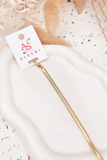 Un bracelet Serpent Fabriqué en acier chirurgical couleur dorée 2