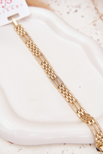 Un bracelet Féminin Fabriqué en acier chirurgical avec des yeux qui clignotent couleur dorée 2