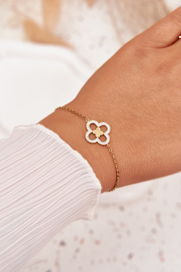 Bracelet femme en acier chirurgical couleur or