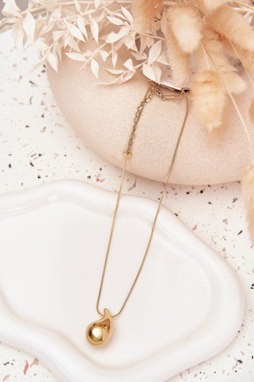 Sans cou Activé Żmijce Avec pendentif Łezka couleur dorée 2