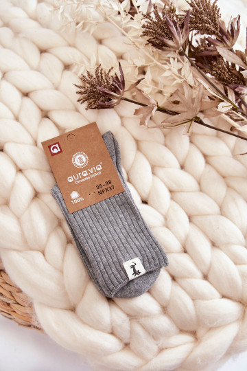 Chaussettes pour femmes sans compression couleur grise