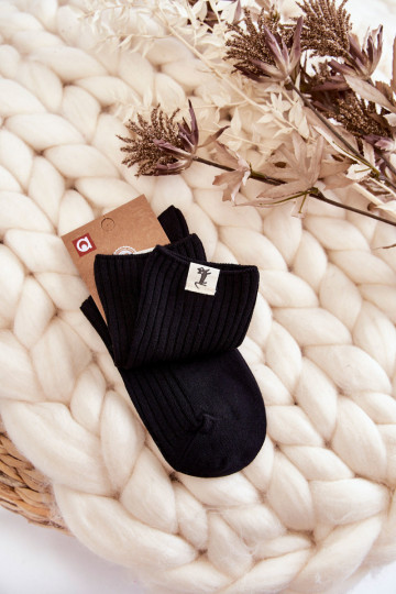 Chaussettes pour femmes sans compression couleur noire 2