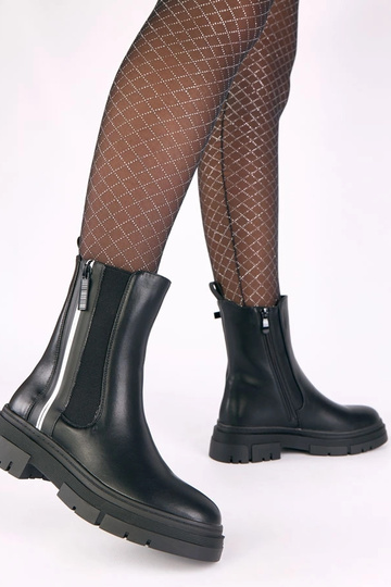 Bottes noires à plateforme... 2