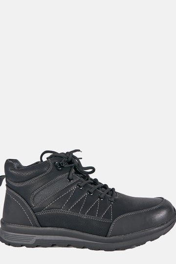 Bottines noires pour hommes doublées en fourrure Mack 2