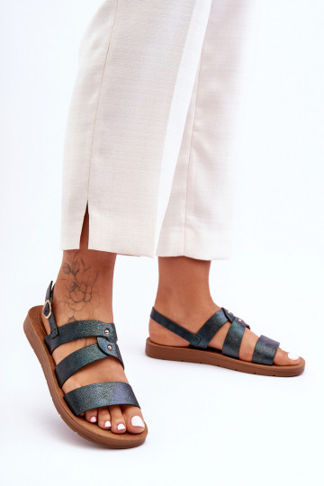 avec éclat Sandales pour femmes couleur kaki Catalia 2